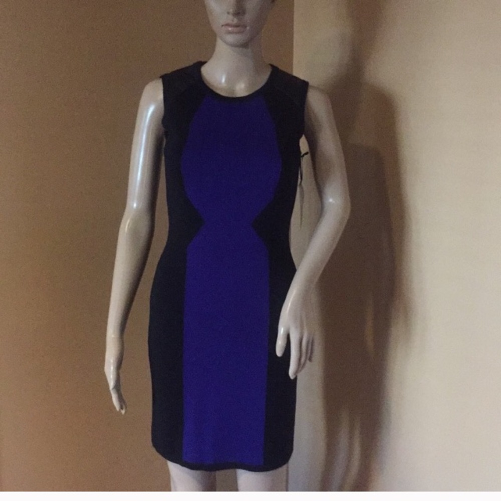 Milly Wool Colorblock Sheath Dress